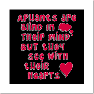 Aphants are blind in their mind but see with their heart, Aphantasia, Aphantastic Posters and Art